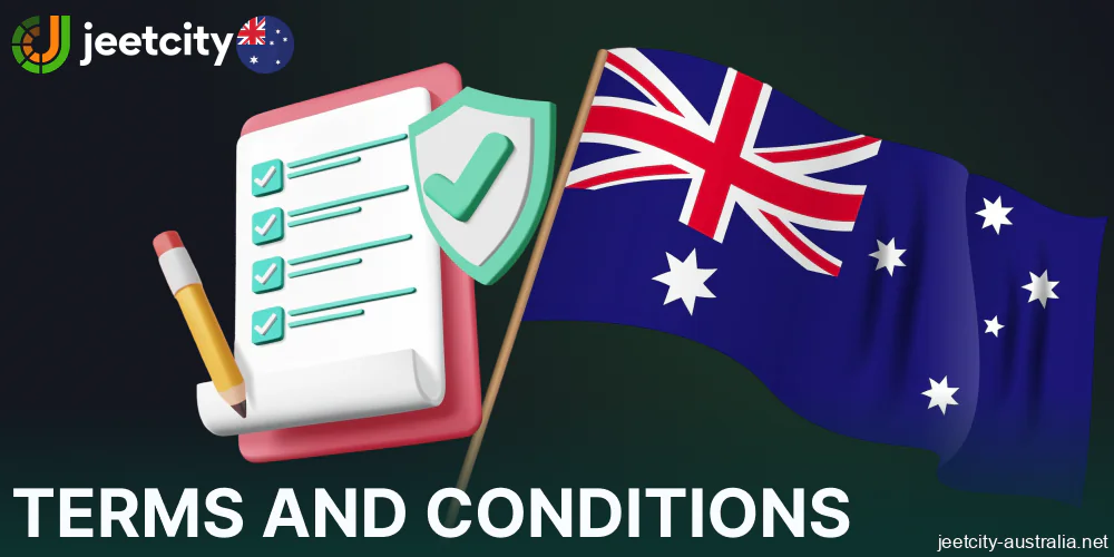 Jeetcity terms and conditions for players from Australia